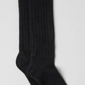 ALO Yoga Unisex Scrunch Sock Black Size Small